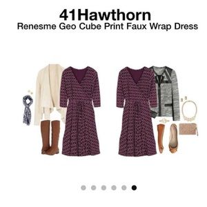 Renesme Geo Print Wrap Dress